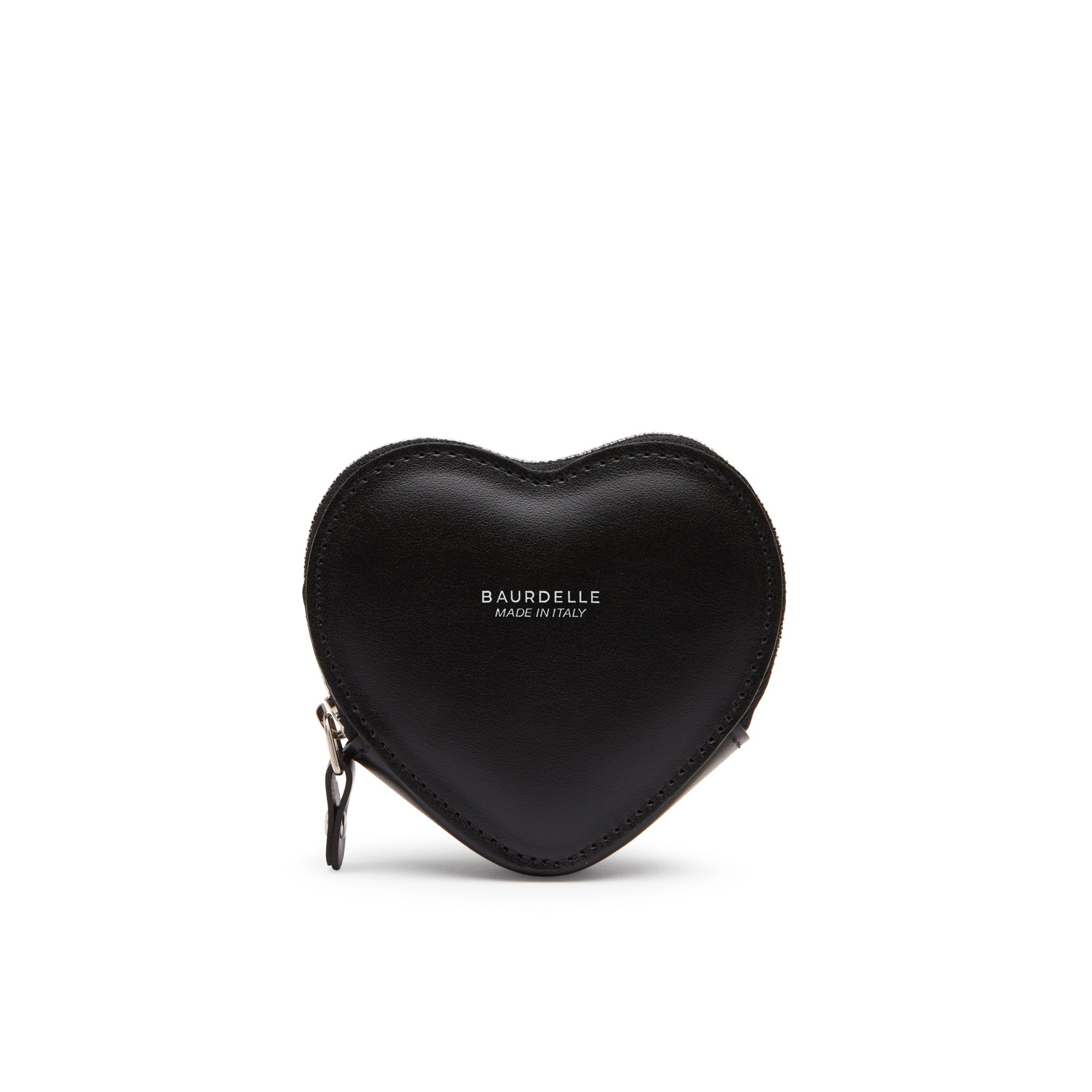 borsellino a forma di cuore con zip